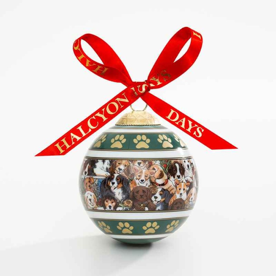 Christmas Halcyon Days | Dogs Leave Pawprints Bauble • Varbracelets